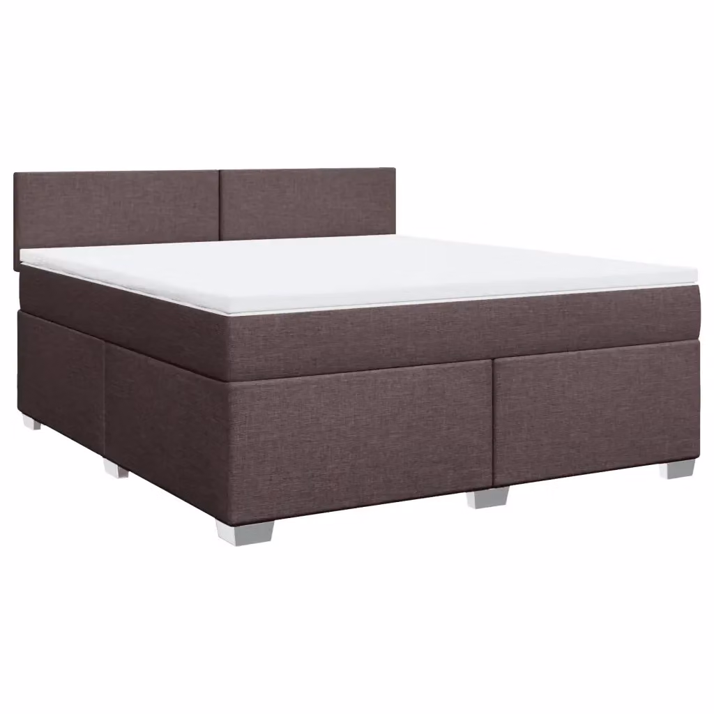 Letto Ibrido con Giroletto a Molle e Materasso vidaXL Marrone e Bianco L/P: 180 x 200 cm – 2