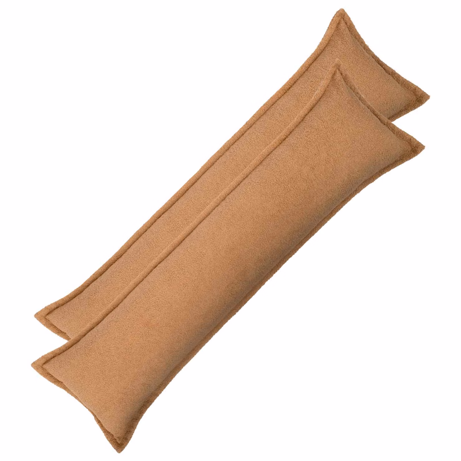 Set di 2 federe vidaXL HOUTEN in tessuto bouclé beige, L 145 cm x L 40 cm