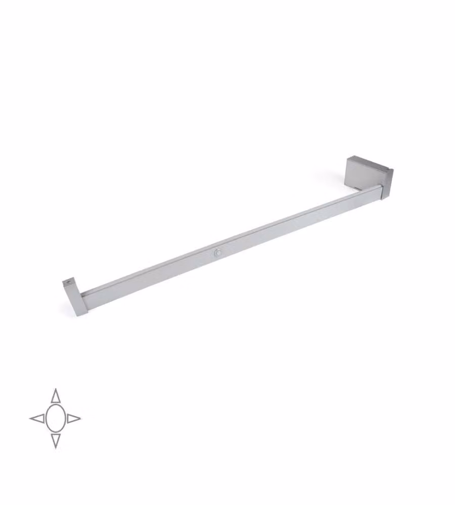 Emuca Barra appendiabili per armadi con LED regolabile