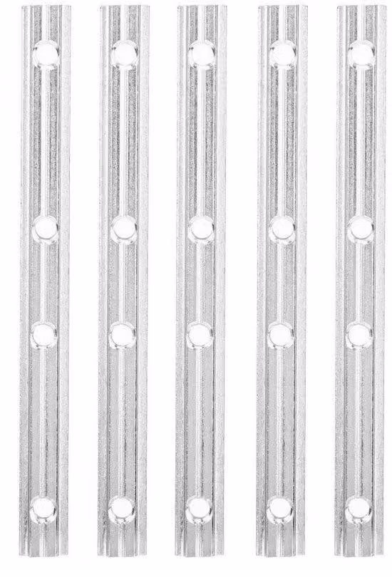 Connettore in alluminio per profili della serie 20 - composto da 5 pezzi - resistente - ad angolo retto