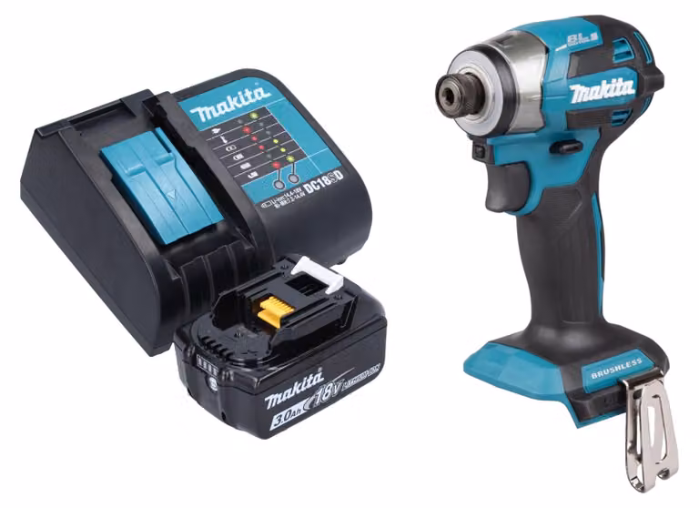 Avvitatore a impulsi a batteria Makita DTD 173 SF1 18 V 180 Nm 1/4" brushless + 1x batteria ricaricabile 3,0 Ah + caricabatterie