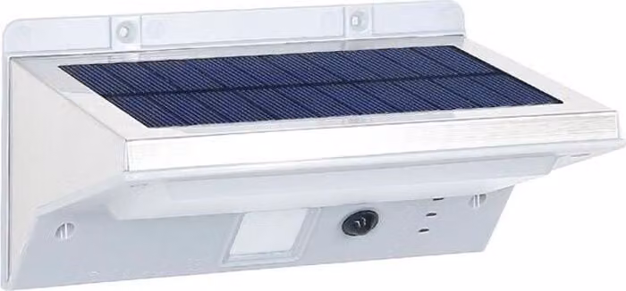 Faretto solare da esterno, 21 LED, 330 Lm, testa orientabile a 120°, sensore di movimento, impermeabile