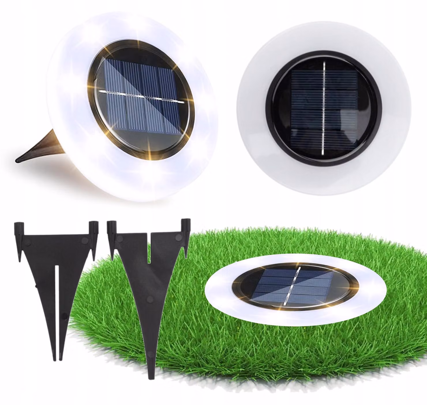 Lampada solare da giardino con sensore crepuscolare Ecolight EC20704