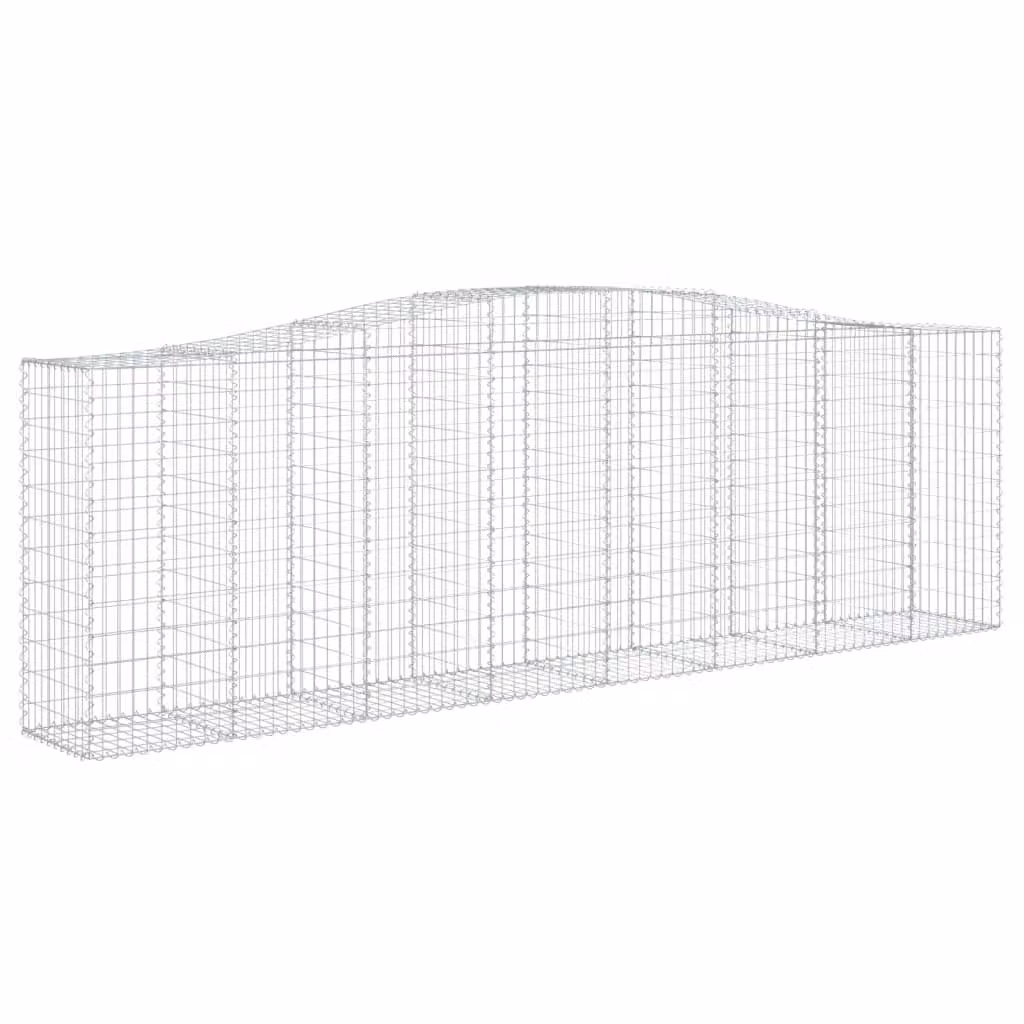 Cesto Gabbione ad Arco 400x50x120/140 cm Ferro Zincato