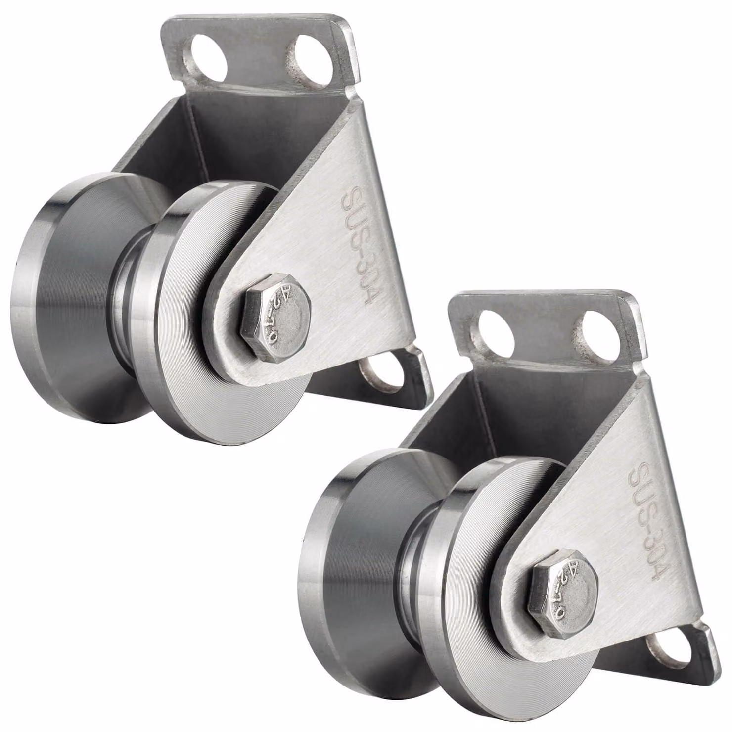 Rullo per cavo a V, diametro 32 mm, con 2 cuscinetti a sfera, confezione da 2 pezzi