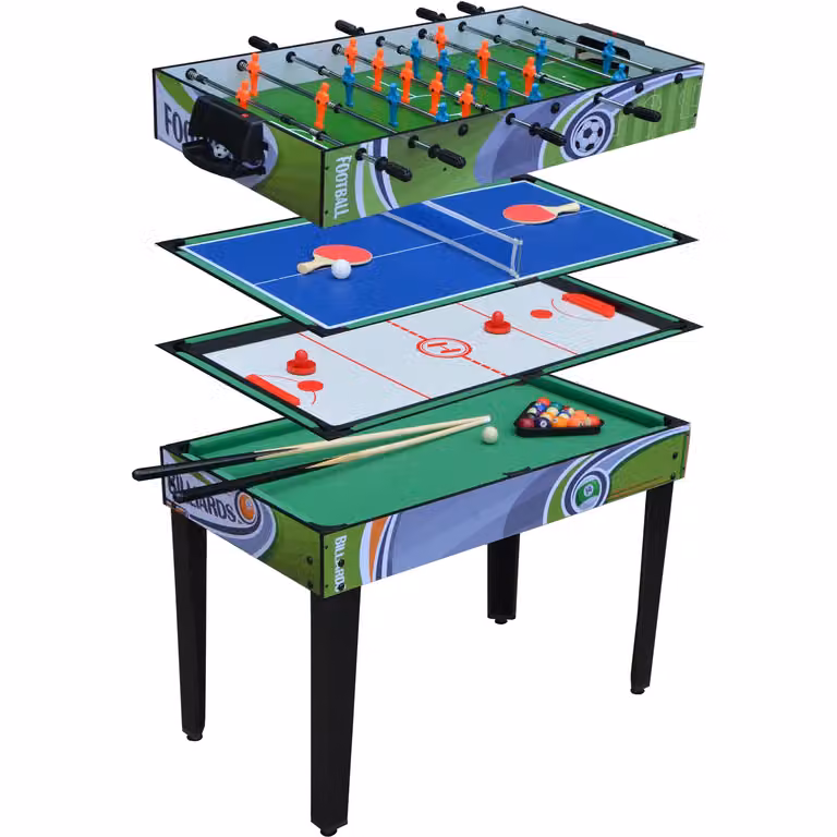 TU GIOCHI Tavolo Multisport 4 in 1 Multicolore H 83 x L 109 x P 60,5 cm