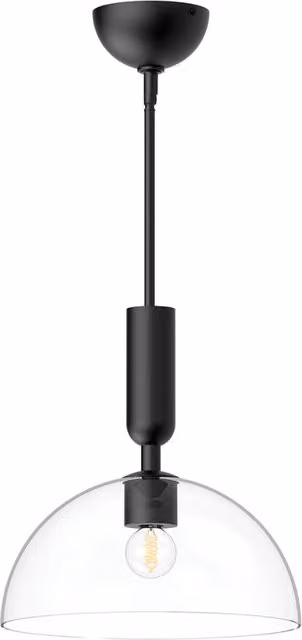 Lampada sospensione JUDE Alora Mood nera vetro E27