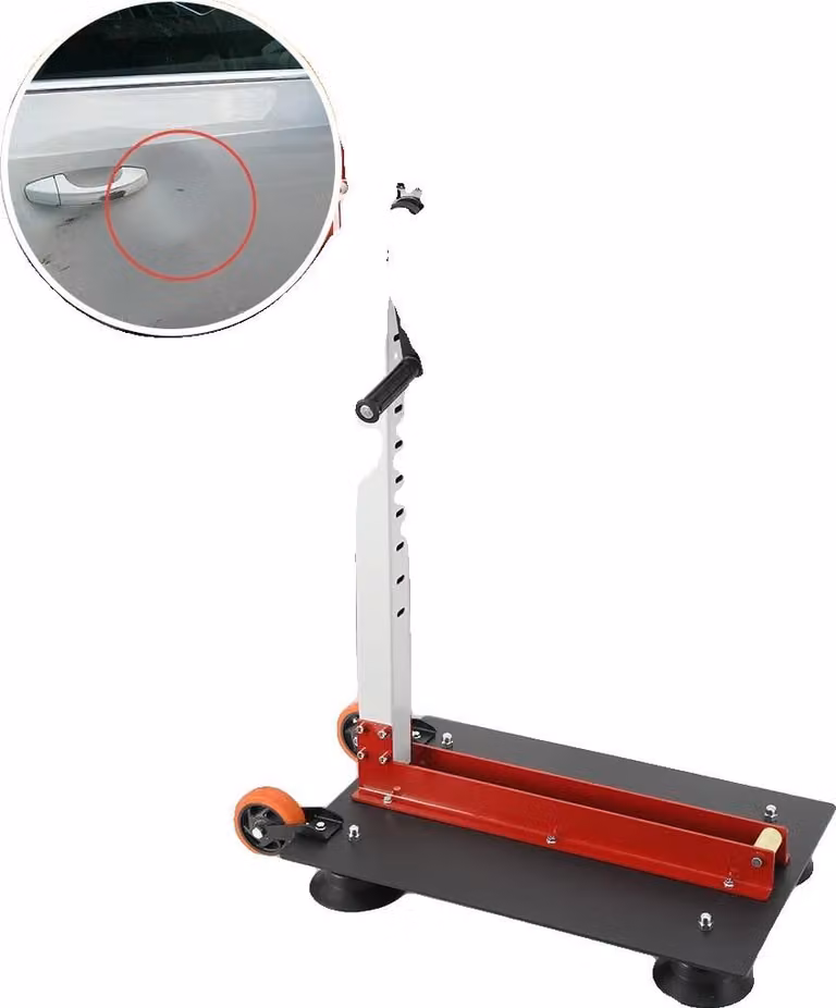 Attrezzo per la riparazione delle ammaccature dell'auto, in acciaio inox, regolabile in altezza, funzionamento pneumatico, forte potenza di aspirazione, design portatile