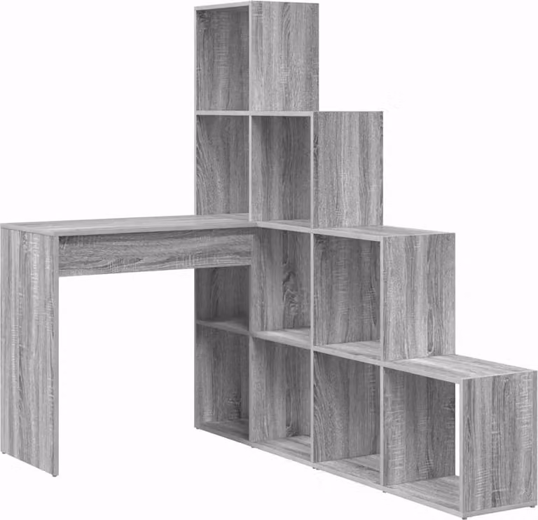 Scrivania ad angolo Grigio Sonoma 101,5 x 149,5 x 149,5 cm