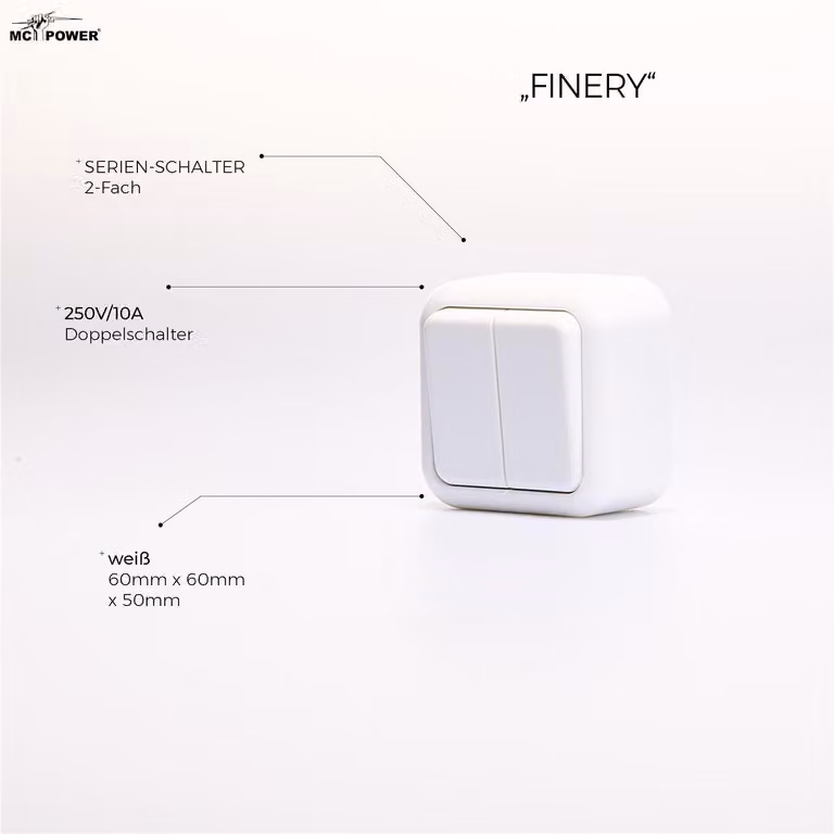 Set da appoggio McPower ''Finery Mini'', 3 pezzi, bianco