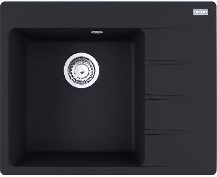 Franke Centro - Lavello in Fragranite CNG 611-62 TL/2, 620x500 mm, nero opaco 114.0637.495