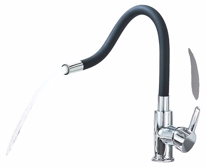 Miscelatore per cucina, monocomando, da montare a incasso, colore nero