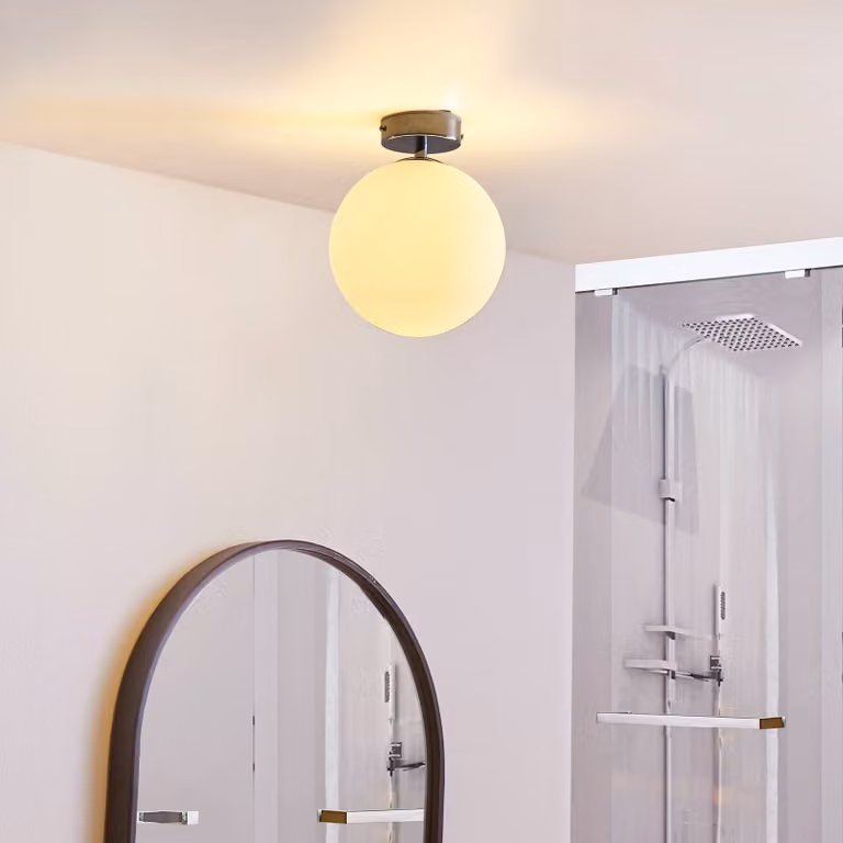 Plafoniera Maviris Arcchio, Cromo / Argento, Bagno, Metallo, Moderno, Plafoniera