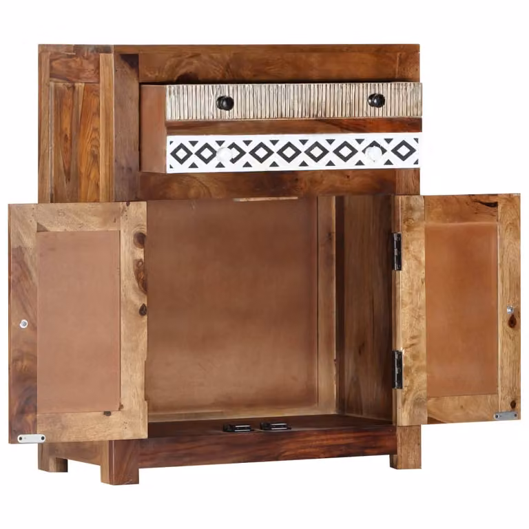 Credenza 60x30x75 cm in Legno Massello di Acacia