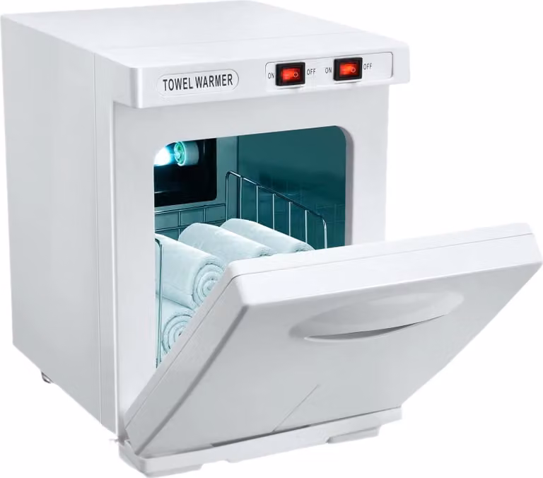 Sterilizzatore riscaldabile per asciugamani, capacità 5 litri, riscaldamento rapido, BIANCO