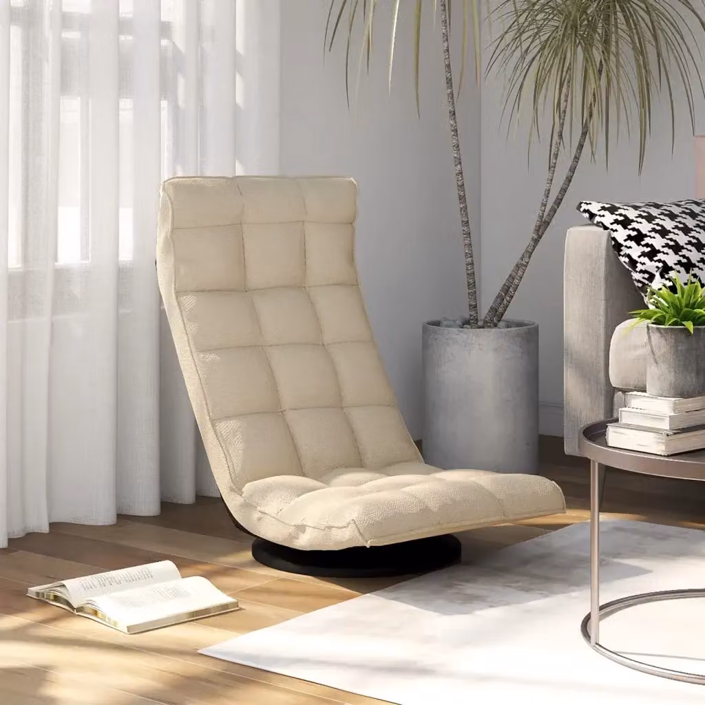 Sedia da Gaming Girevole 360 Design In Beige in Tessuto CFW4706930 – 2