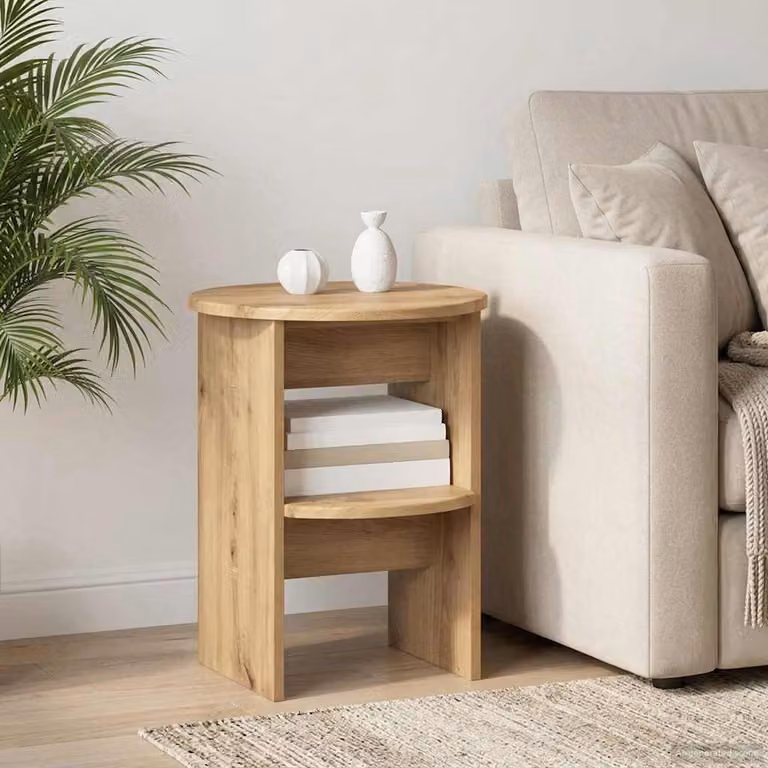 Mobile laterale vidaXL in stile moderno color rovere, L: 40 cm, P: 50 cm