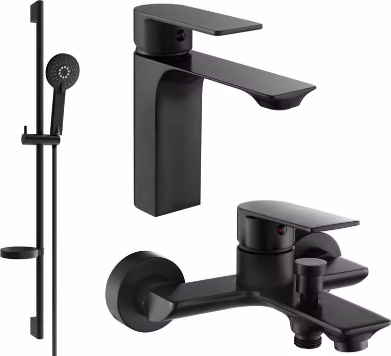 Mexen Alexa DS40 set bagno, nero - 71203DS40-70