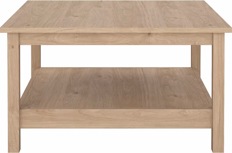 Tavolino Madrid a 1 ripiano, decoro rovere.