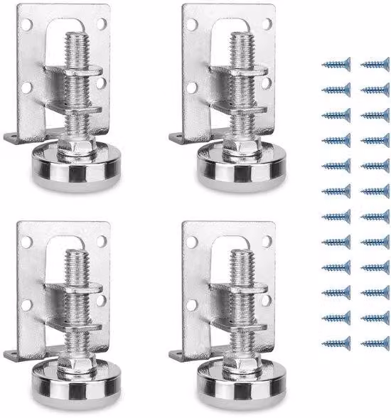 Supporti regolabili per mobili - profilo quadrato - facili da smontare - altezza regolabile - elevata capacità di carico - supporti per comodini