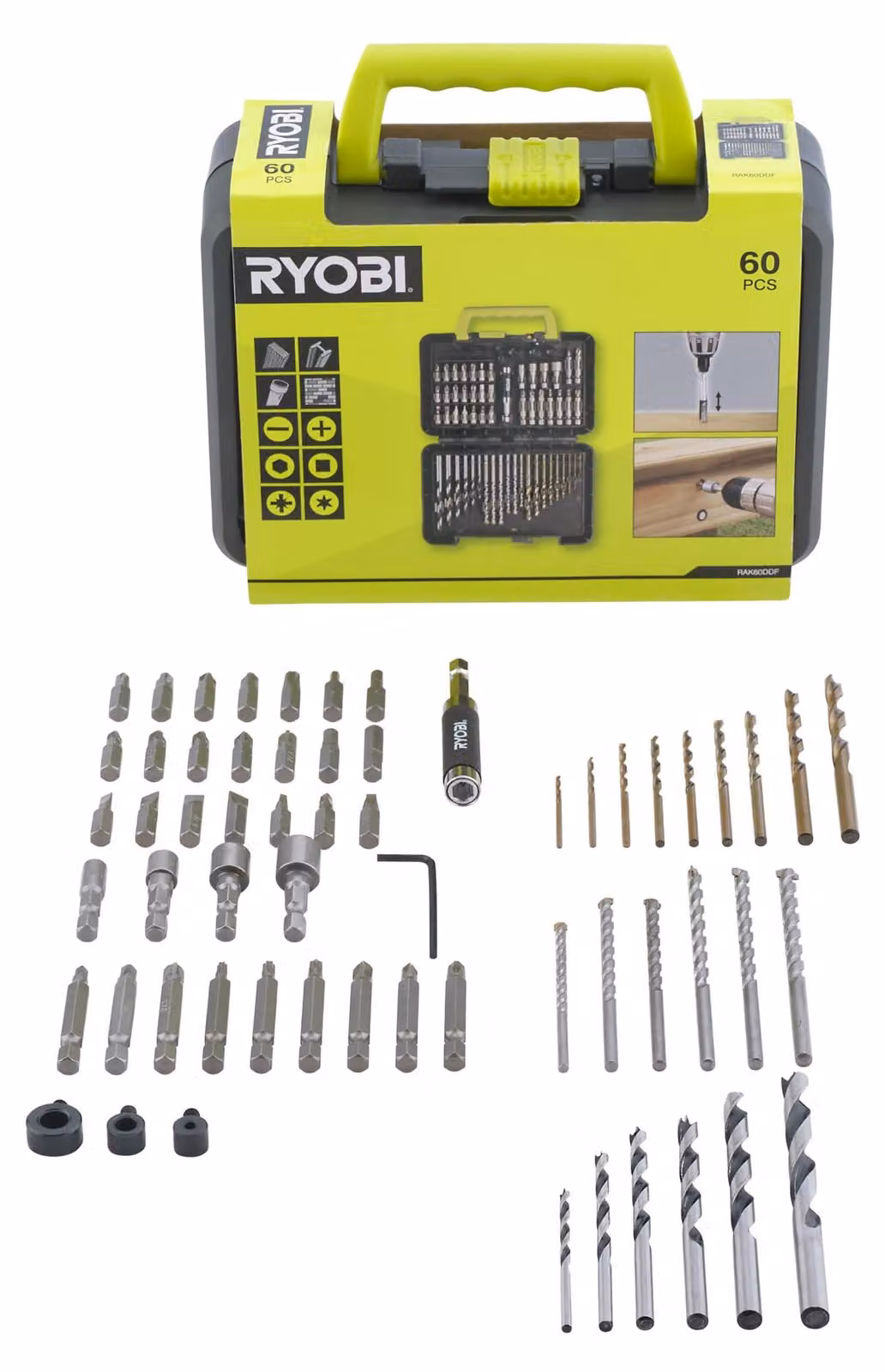 Scatola accessori RYOBI 60 - foratura e avvitamento RAK60DDF