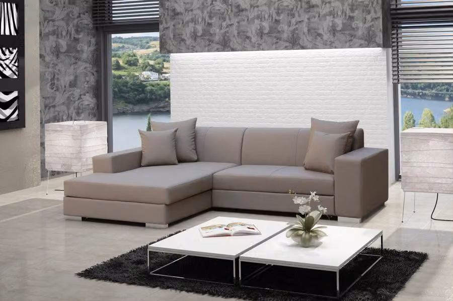 Sofa Schlafsofa Designer Sofa mit Bettfunktion + Bettkasten Ecksofa Couch