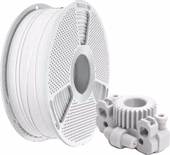 Filamento 3D, elevata resistenza, resistente al calore, bianco