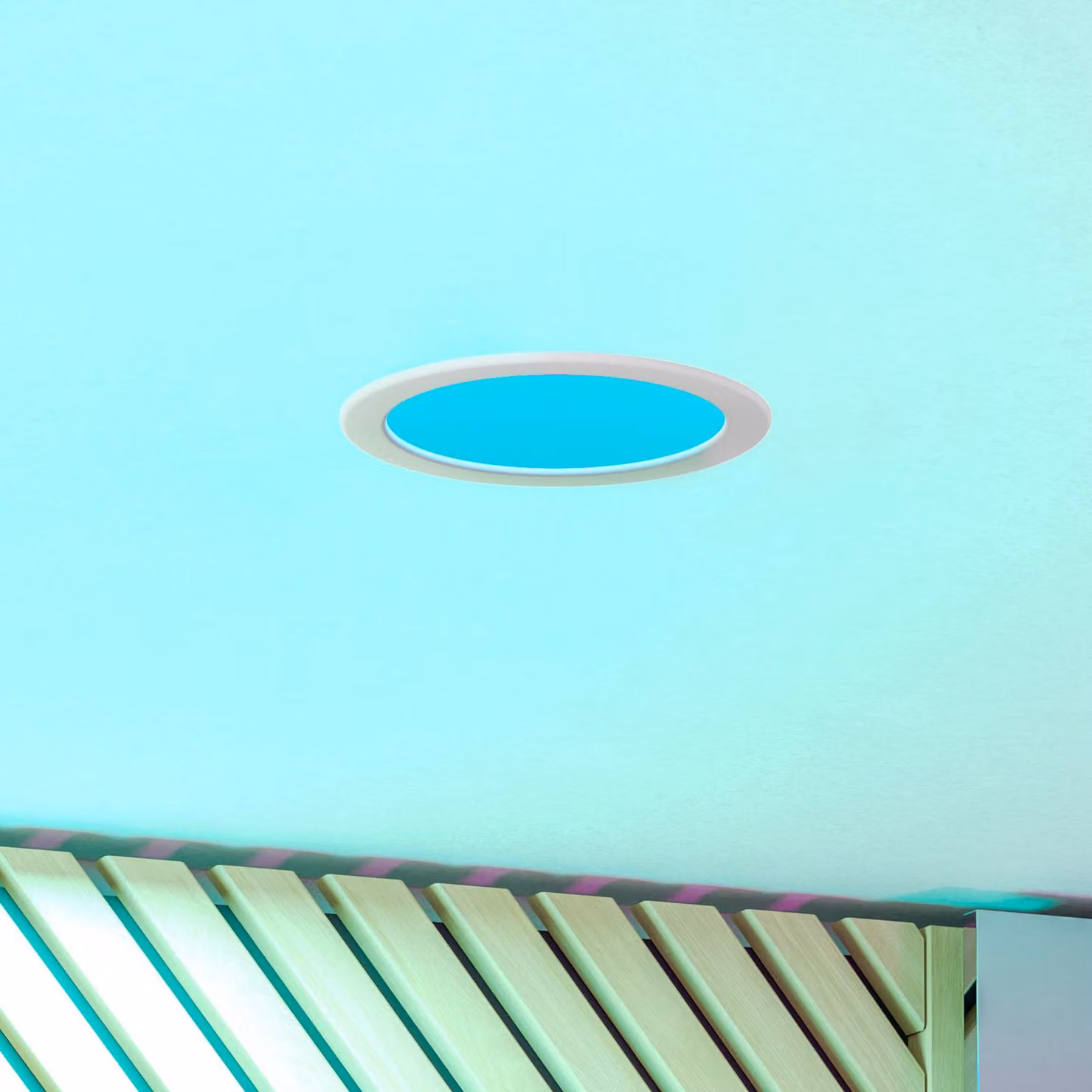 EGLO connect Luci LED da incasso Fueva 6-Z, bianco, Ø 16 cm dimmerabile, Bianco / Opale, Soggiorno / Sala da pranzo, Plastica, Moderno