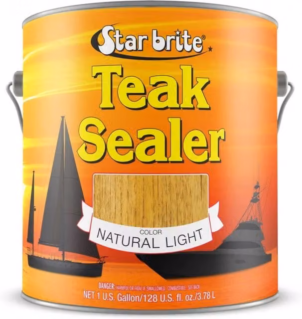 Star Brite Teak Sealer Natural Light con protezione UV, olio trasparente beige, 3,78 l