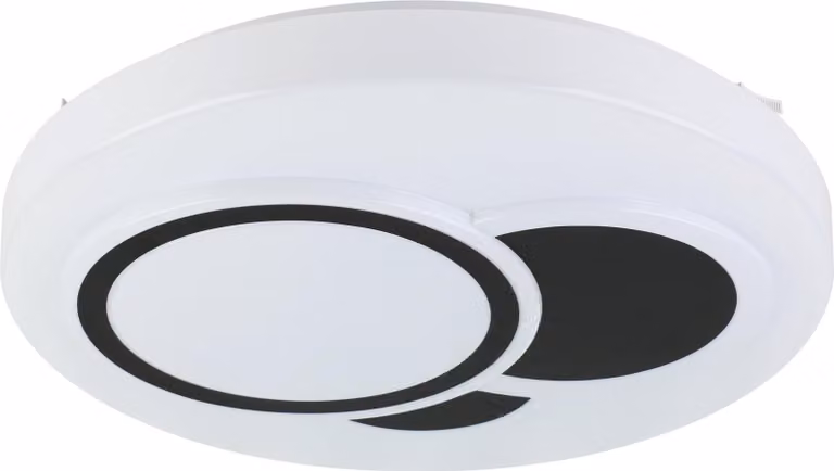 Eglo 75644 ESPARTACO LED parete/soffitto 4x1,45W+4x2,9W Ø385mm Bianco Nero Colore luce regolabile Dimmerabile