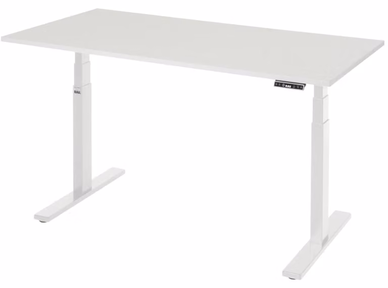 Scrivania adlatus 100 1500x800x650-1300 M top grigio chiaro.