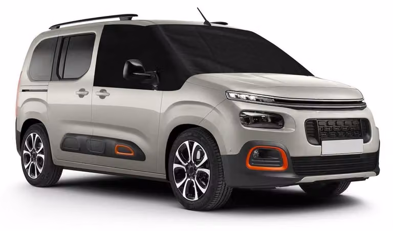 Copertura parabrezza per Citroen Berlingo, modelli dal 2018 al 2025, in tessuto Oxford 600D, colore nero