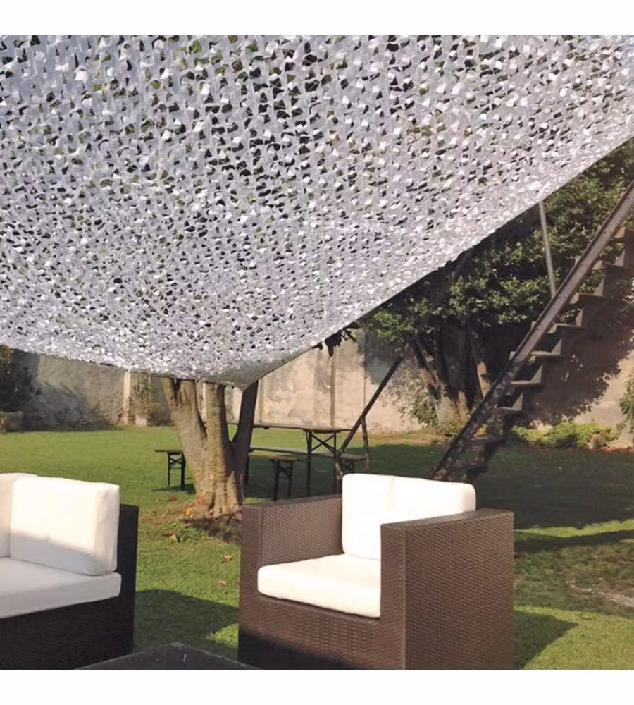 Vela da giardino triangolare Domo Mea bianca in poliestere con protezione UPF 50+ L/P/H: 3,6 x 3,6 x 3,6 m