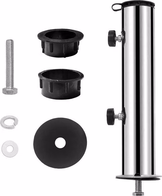 Base in acciaio inossidabile per ombrellone in granito da 30/40 kg