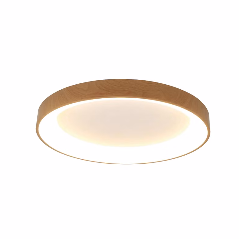 Mantra Iluminación Plafoniera a LED Niseko II, dimmerabile, Legno chiaro, Soggiorno / Sala da pranzo, Alluminio, Moderno, Plafoniera LED