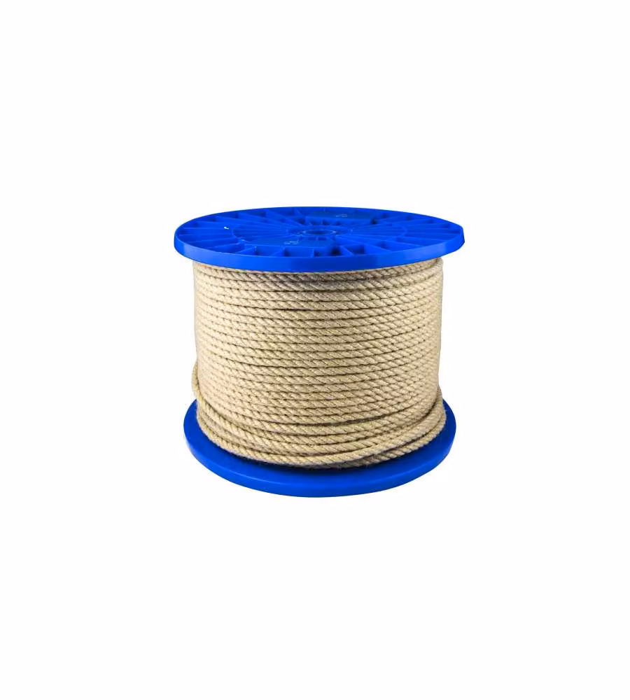 Masidef Corda in Polipropilene 6 mm Colore Canapa 120 metri Fai da Te