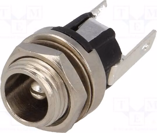 1 connettore maschio per alimentazione DC, 5,5/2,1 mm, 5,5 mm, 2,1 mm, modello FC681445, connettore DC