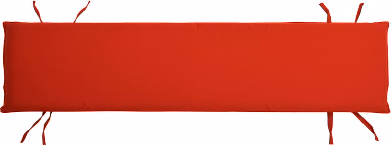 Cuscino per panchina da giardino, dimensioni 40 x 150 x 5 cm, per la panchina Ferrara TB-1064 - Colore: rosso