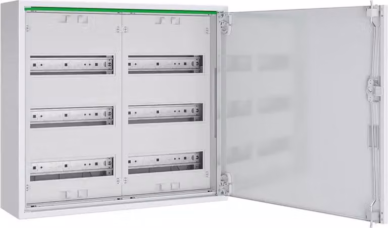 Distributore industriale AP 160 mm, 2x3 file - Quadro di distribuzione a parete 500 mm ABNRM203R01