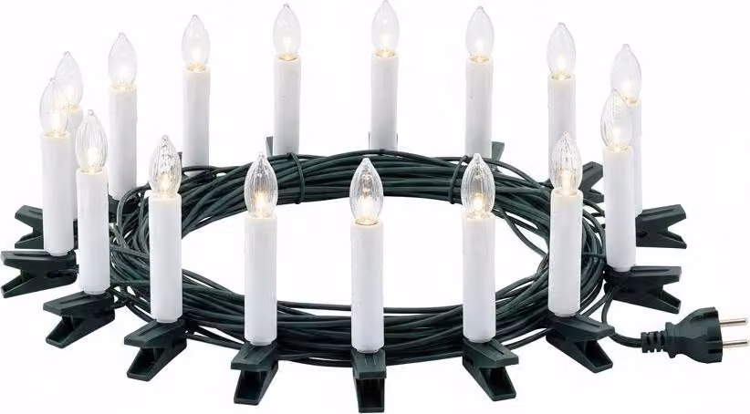Luci LED natalizie a forma di candela
