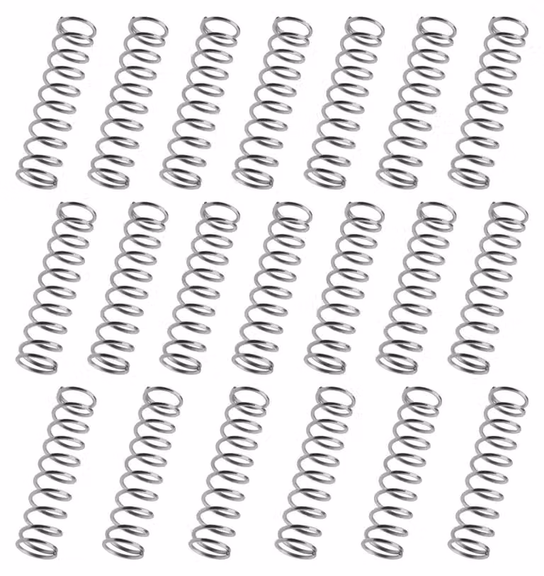 Molle a compression, 20 pezzi, acciaio inossidabile, dimensioni 1,2 x 10 x 40 mm