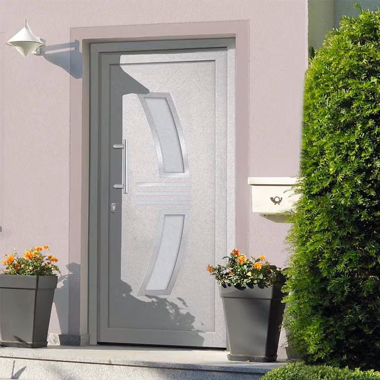 Porta di Ingresso Moderna vidaXL Bianca L: 98 cm, H: 208 cm