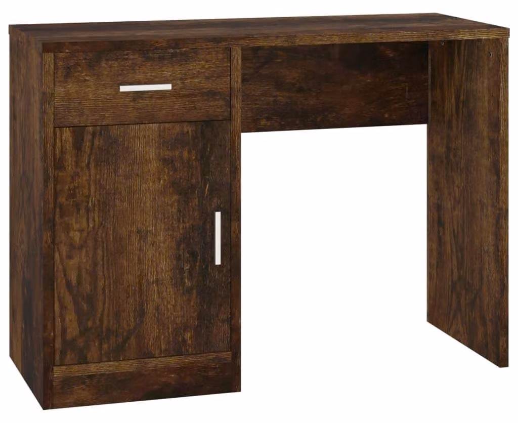 Scrivania con spazio contenitivo e design moderno, ideale per la casa o l'ufficio