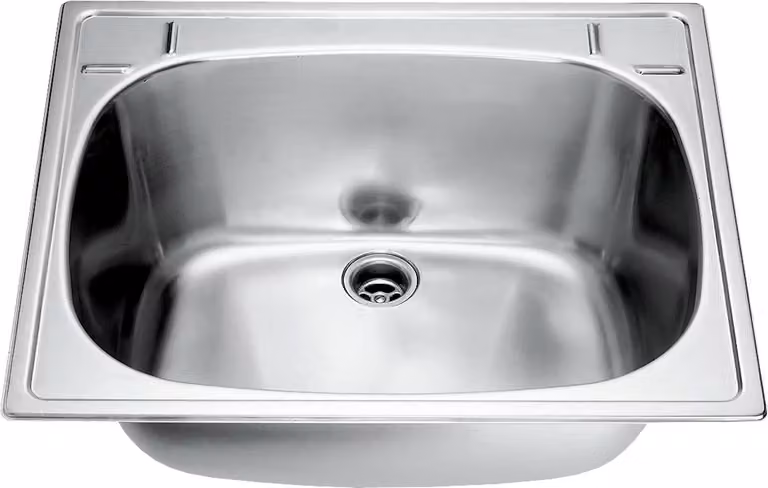 KWC AR bacino multifunzione, SIRIUS, acciaio inox, 560x230x470 mm, scarico centrale