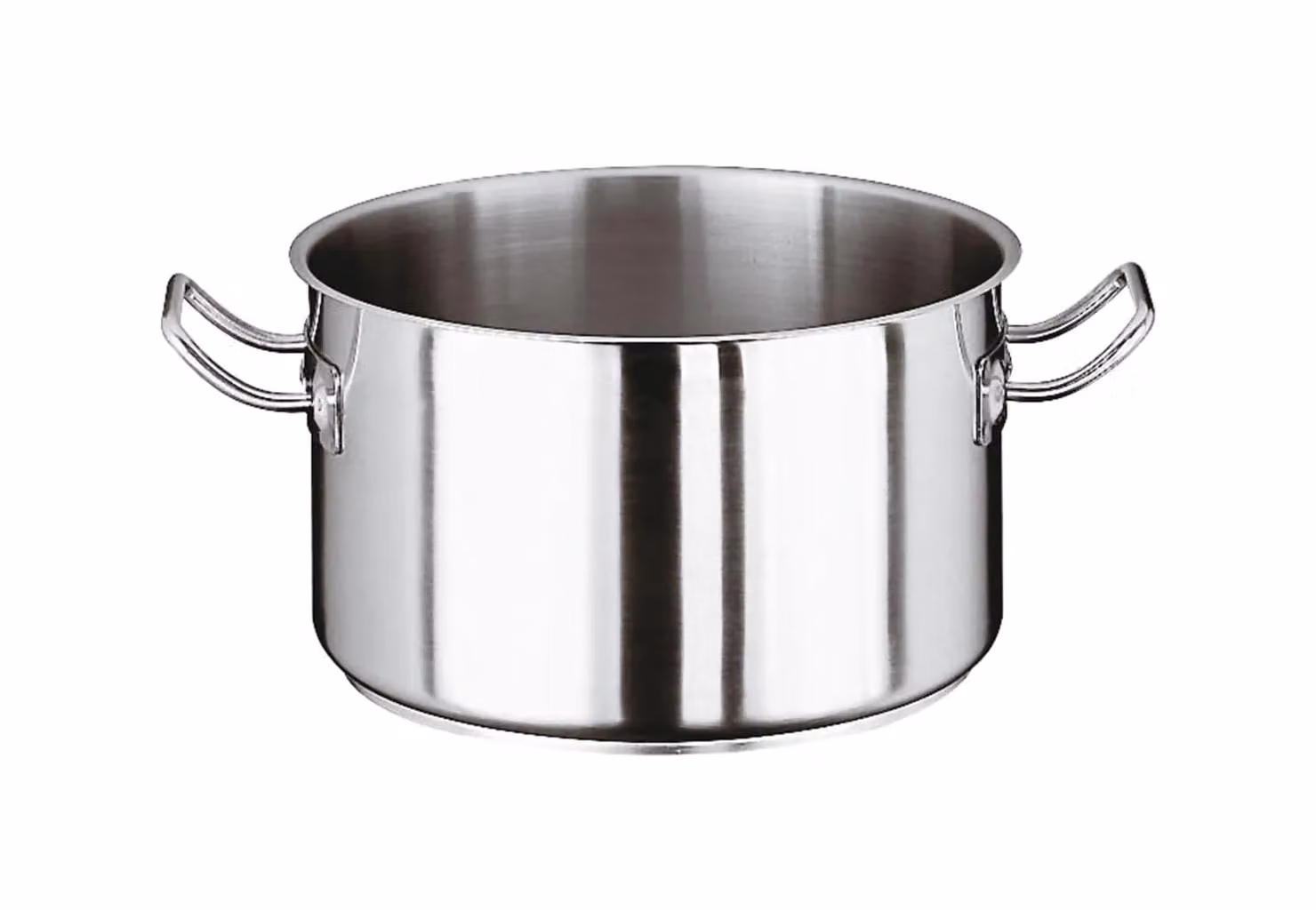 Casseruola Alta Serie 2000 in acciaio inox con due maniglie per induzione, diam.24cm