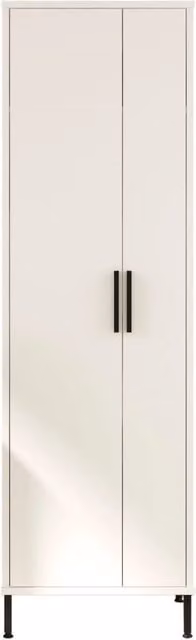 Armadio multifunzionale in legno "Jienna" - 50 x 36 x 165 cm - Bianco