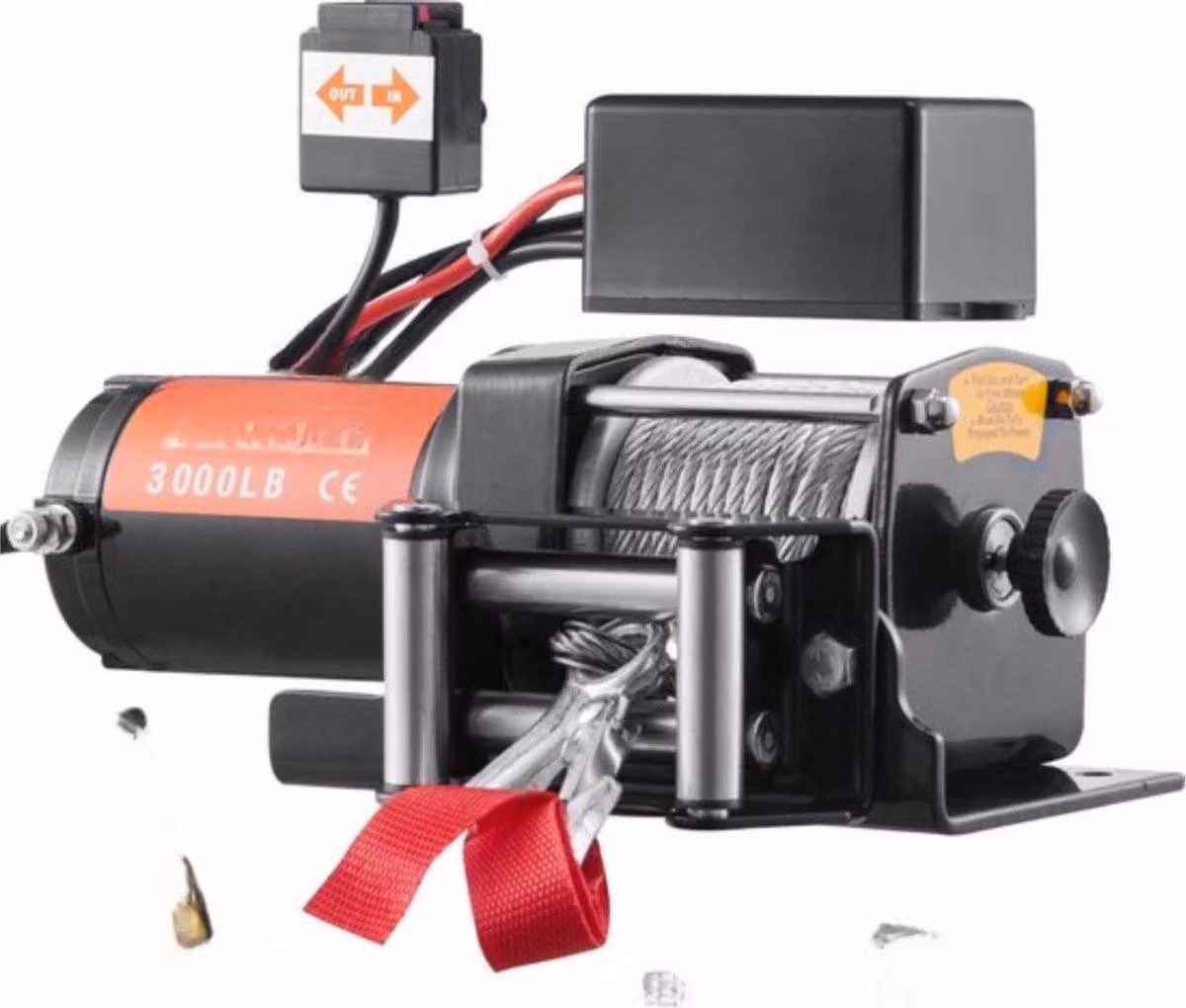 Verricello elettrico PRO - Takel e Offroad-Hijskraan - 12V DC - 1360kg - Con telecomando wireless
