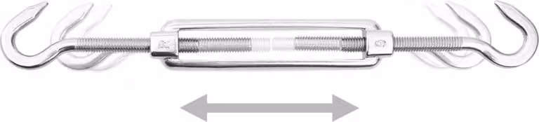 set di accessori per tende da sole in acciaio inox da 8 pezzi