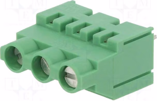 Guida di fissaggio per montaggio a stampa; angolo di 90°; 7,62 mm; corsa: 3; sezione 4 mm²; codice prodotto: MKDS 5/3-7,62, numero di articolo: 1704936. Guide di fissaggio per circuiti stampati