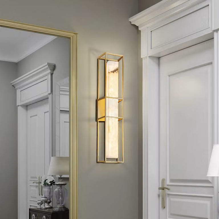 Quintiesse Applique da esterni BLAKLEY, dimmerabile, Ottone / Oro, Bagno, Metallo, Applique da esterni